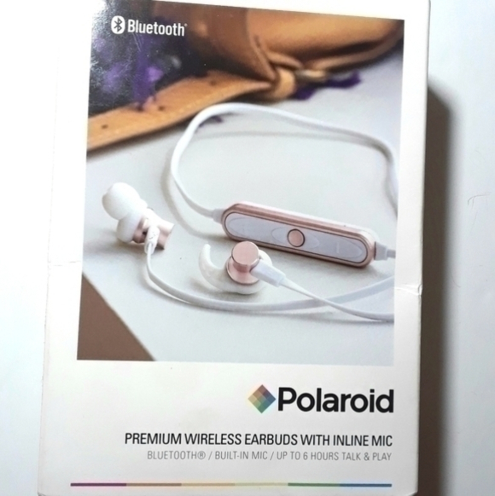 Polaroid Premium Wireless Earbuds With Inline Mic